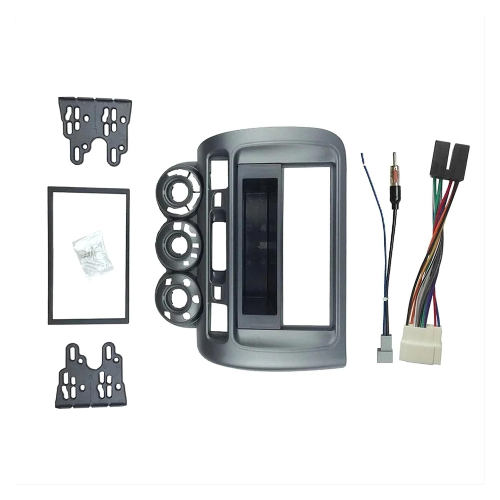 Mascherina Autoradio Cornice Stereo per Fit per Jazz per City 2002-2006 2007 2008 Autoradio Fascia LHD One DIN Dvd Stereo CD Pannello Installazione Trim Kit Cornice Lunetta