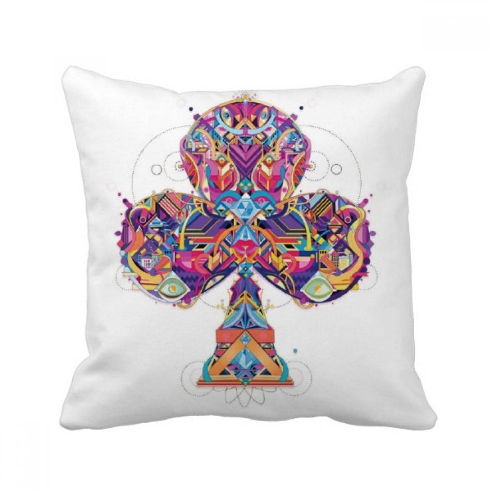 Coussin cartes à jouer Joker rouge 40x40 cm décoratif