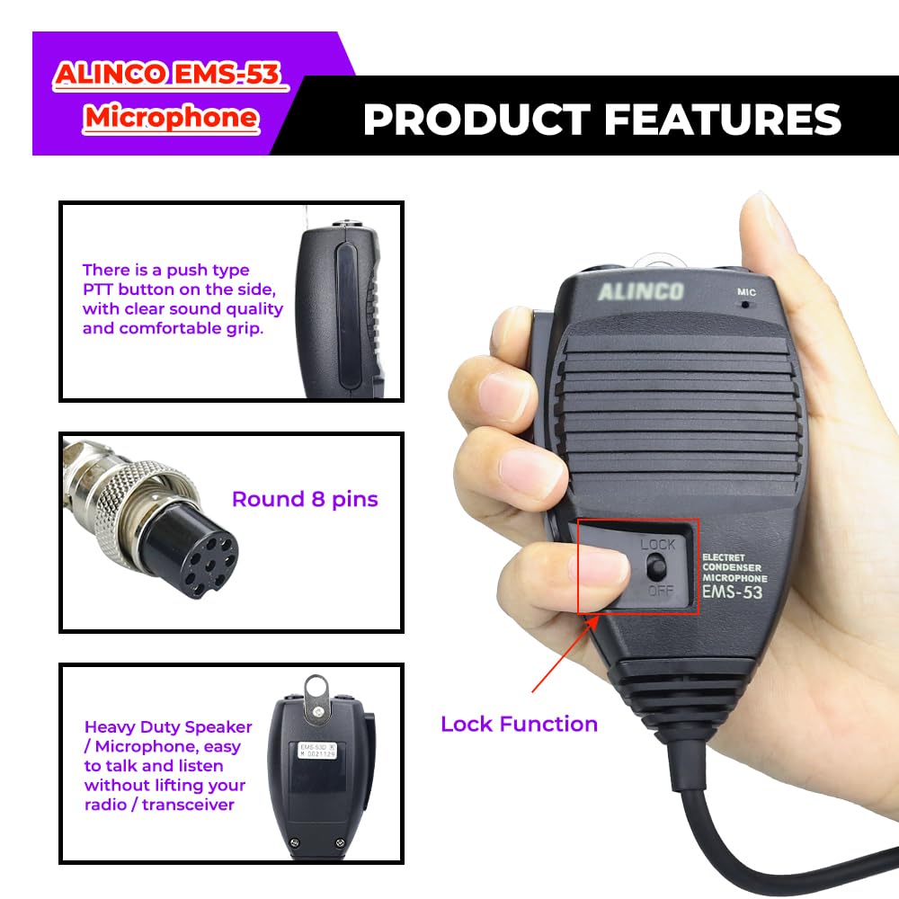 Amazon | EMS-53 バックライト付きマイク、アリンコ用 DR-03T DR-06T
