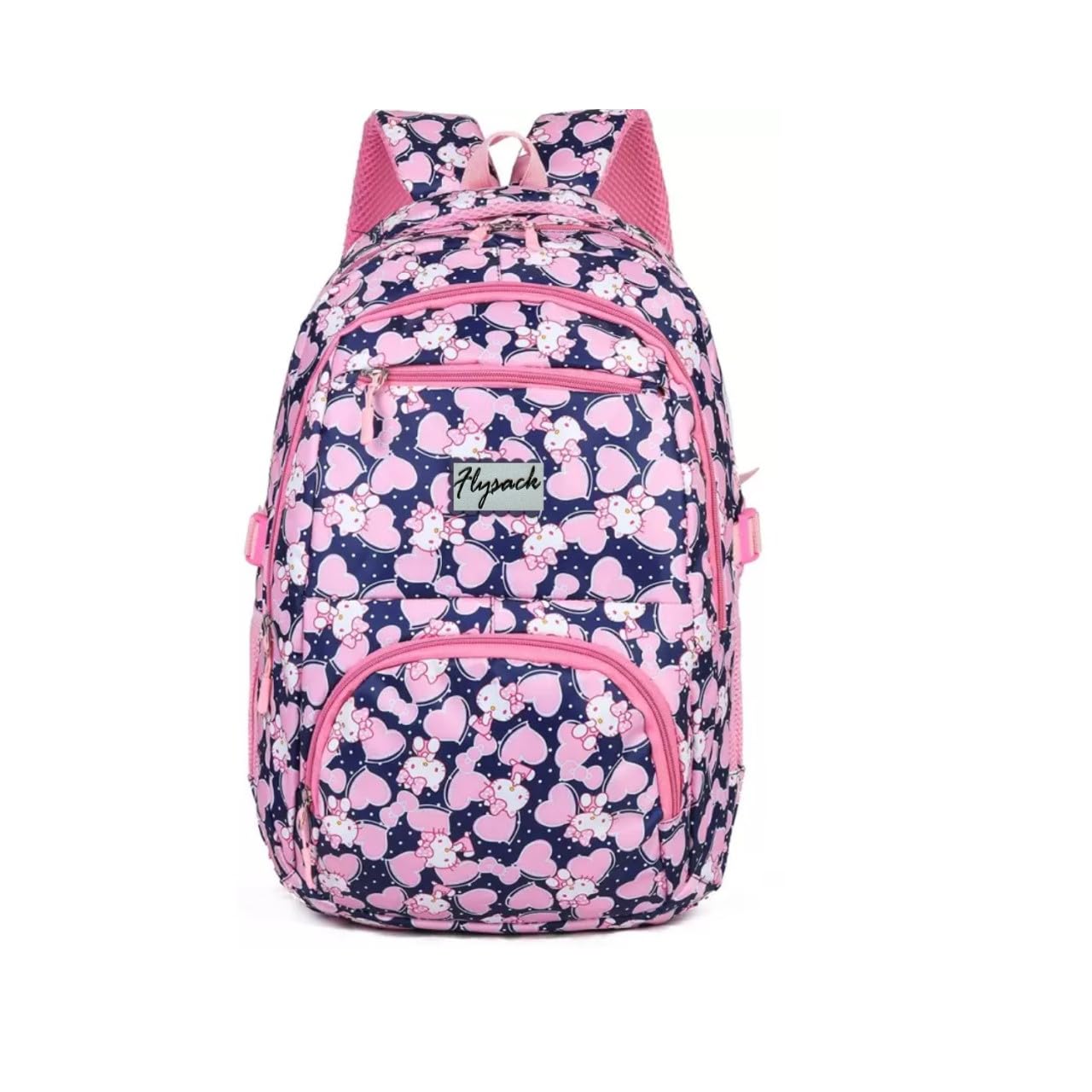 Elevate your back-to-school style with this vibrant and trendy multicolor backpack, specifically designed for girls |pink & blue-image-31
