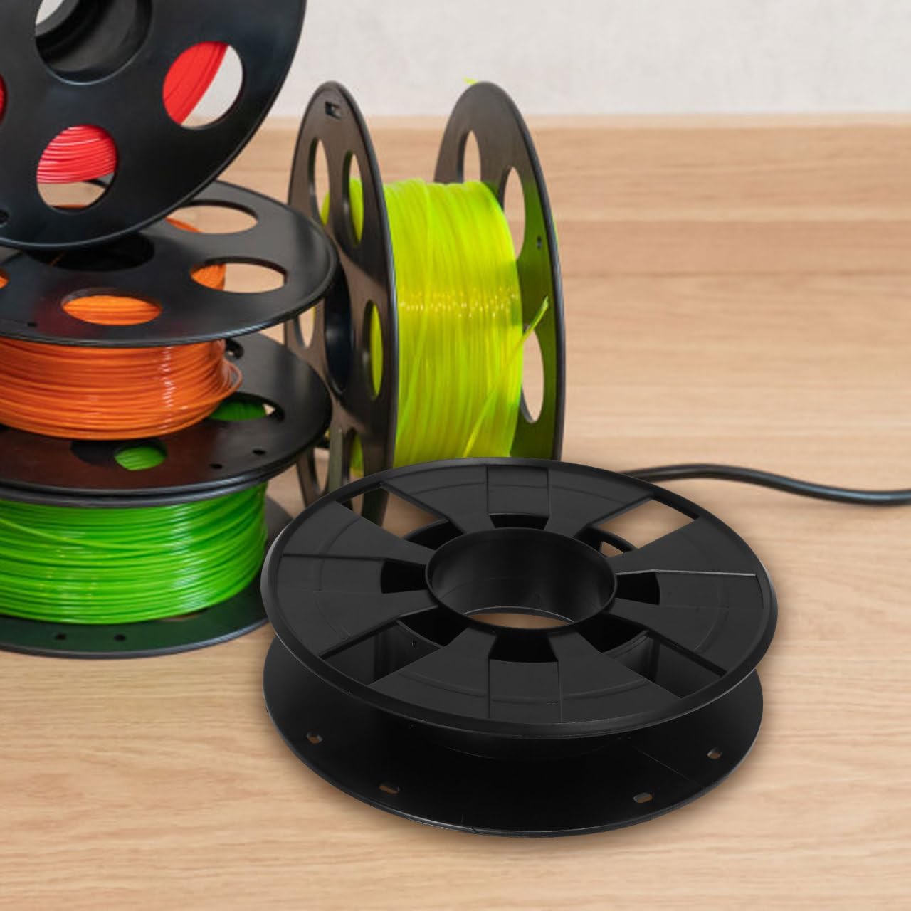 ULTECHNOVO Reel Extension Cords Extension Cord Storage Spool for Wire Organizer and Storage Organizers and Storage Wheel Cord Spool Plastic Black