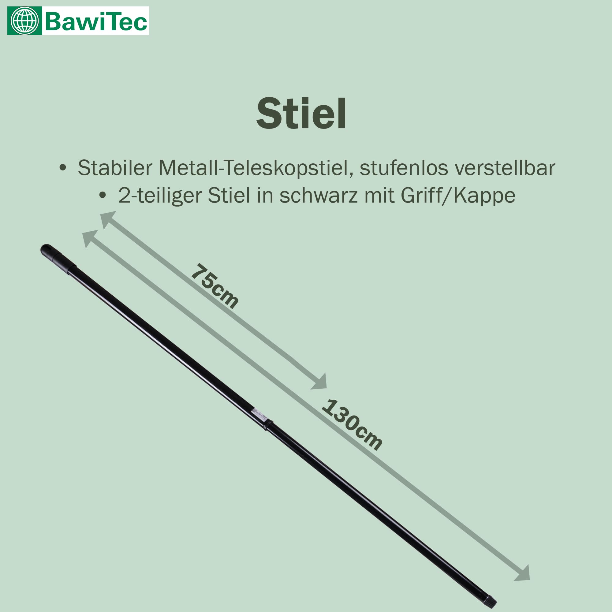 Hochwertiges Rosshaar Besen Set Handfeger Kehrschaufel Teleskopstiel Stiel | Besen 30cm, Handfeger 28cm, Holz-lackiert, Teleskopstiel verstellbar, Metall-Kehrschaufel verzinkt mit Lippe
