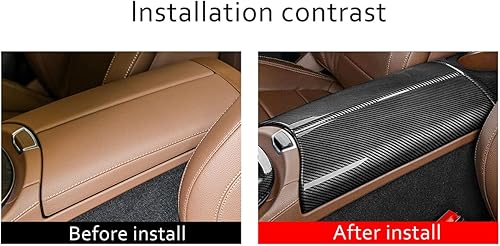 Miniatura 2 de YIWANG Cubierta protectora para reposabrazos central de coche para Mercedes-Benz Clase E W213 2016-2021