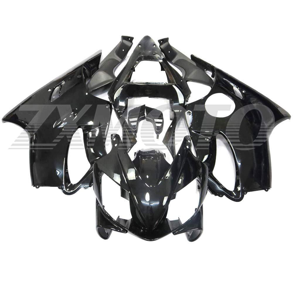 ZXMOTO Motorcycle Bodywork Fairings Kit fits for 2001 2002 2003 Honda CBR600 F4i,Glossy Black