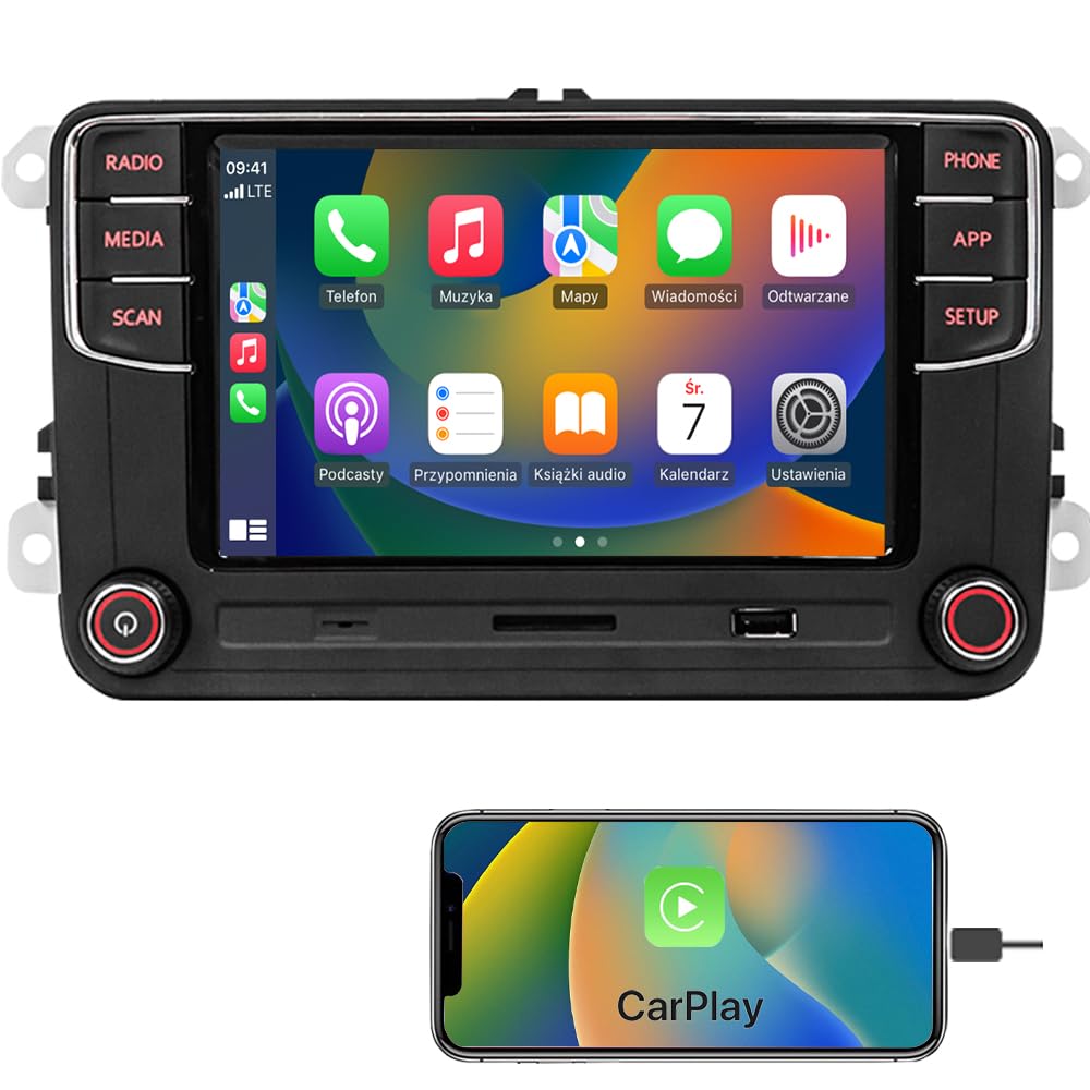 Car Raido RCD360 Carplay Wireless Car Stereo Bluetooth USB FM/AM Navigation for Golf V Passat Caddy Jetta Polo Tiguan