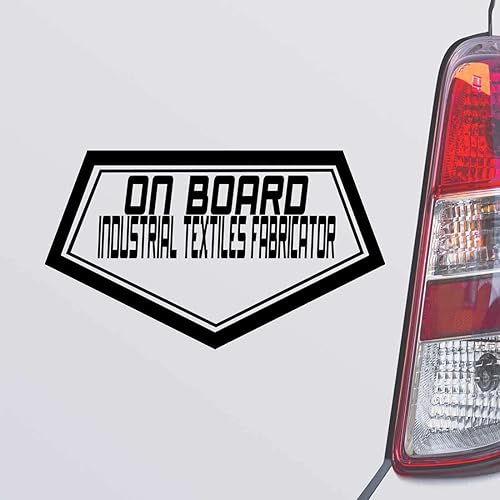 ON Board Industrial Textiles Fabricator Black Color Car Laptop Wall Bumper Decal Sticker, DesR23