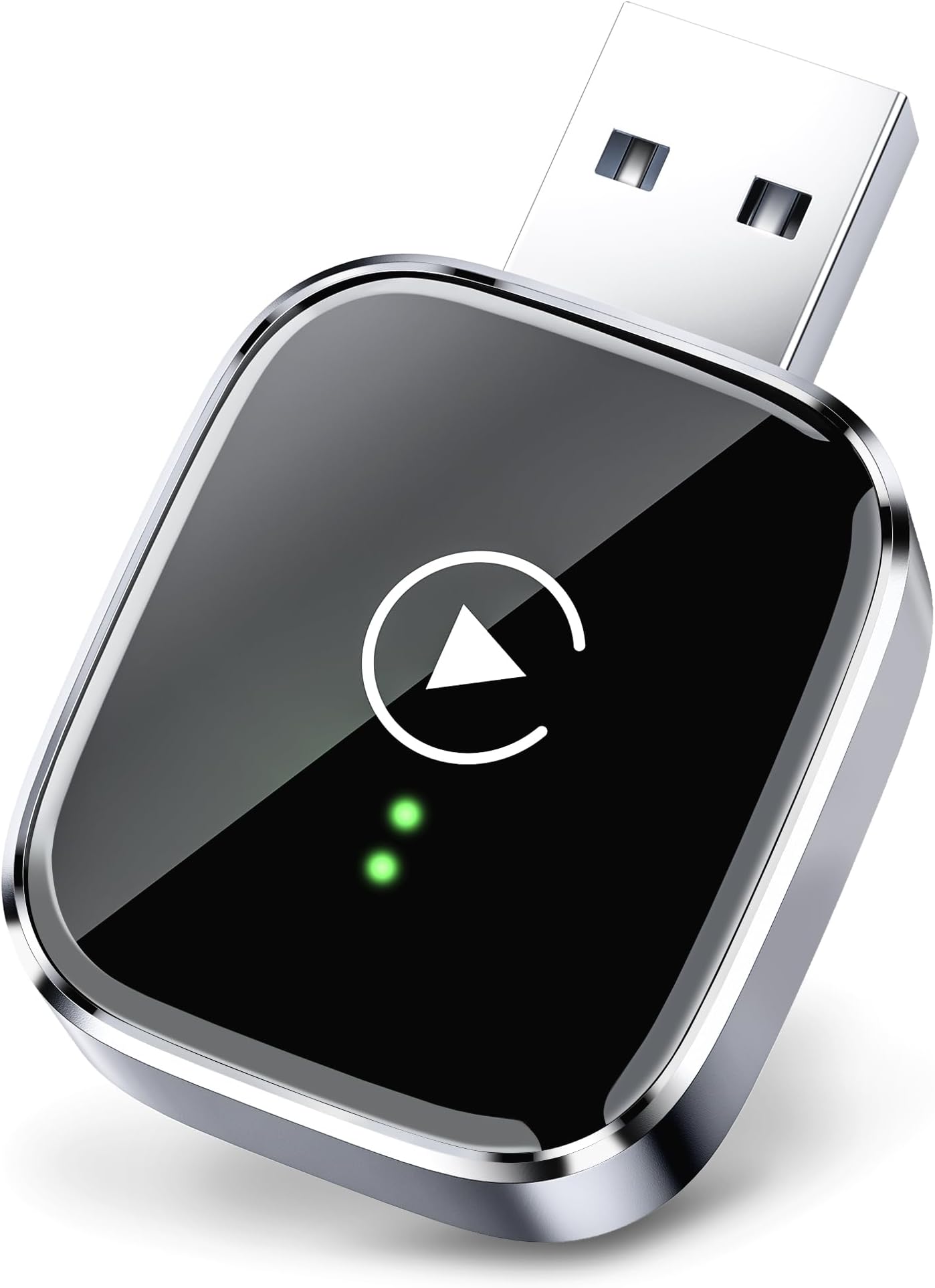 Redlake Wireless CarPlay Adapter for iPhone Mini Size Wireless for Apple CarPlay Adapter USB & USB-C/Type-C Plug and Play (Matte Black)