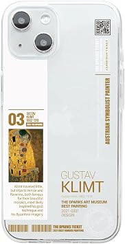 Dparks DS24139i14 iPhone 14 Case, Soft Clear Case, Clear Case, Transparent Anti-Adhesion, TPU Anti-Tarnish UV Print, Dustproof, Qi Charging, Wireless Charging, Cool Painter, Famous Art, Illustration,