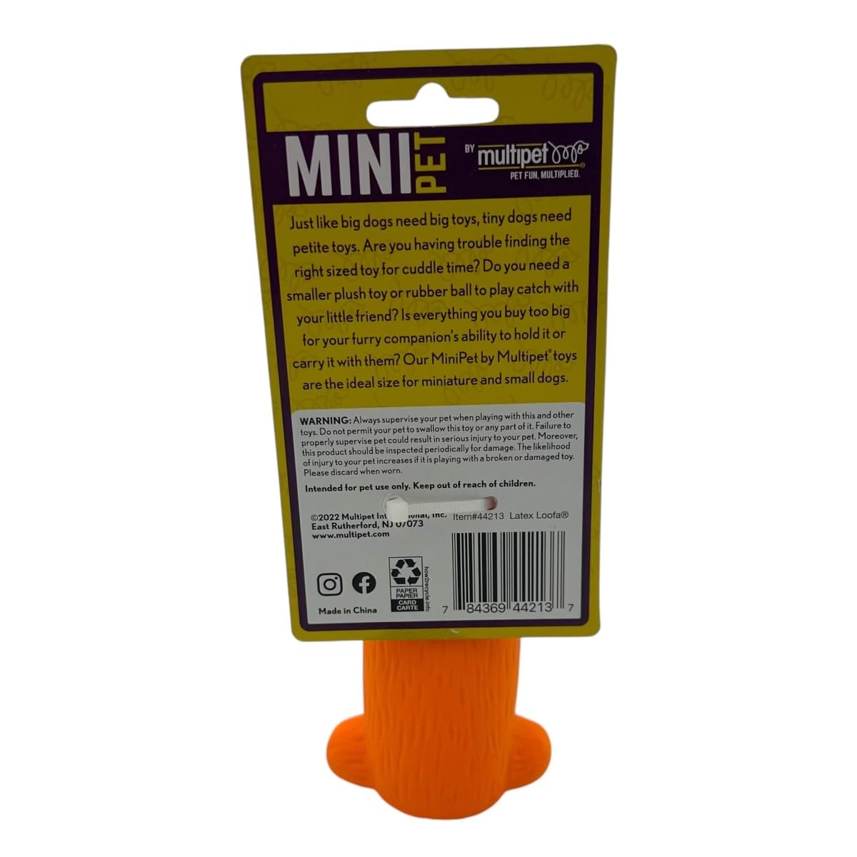 Multipet Mini juguete de látex para perro, XS