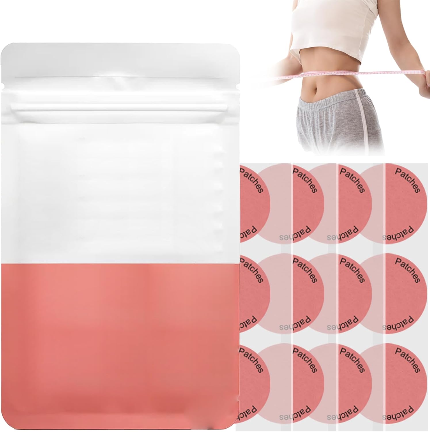 30pcs Pink Body Care Patches Berberine Patches for Women, Natural Support for Daily Wellness, Convenient and Discreet Solution for On-the-Go Use