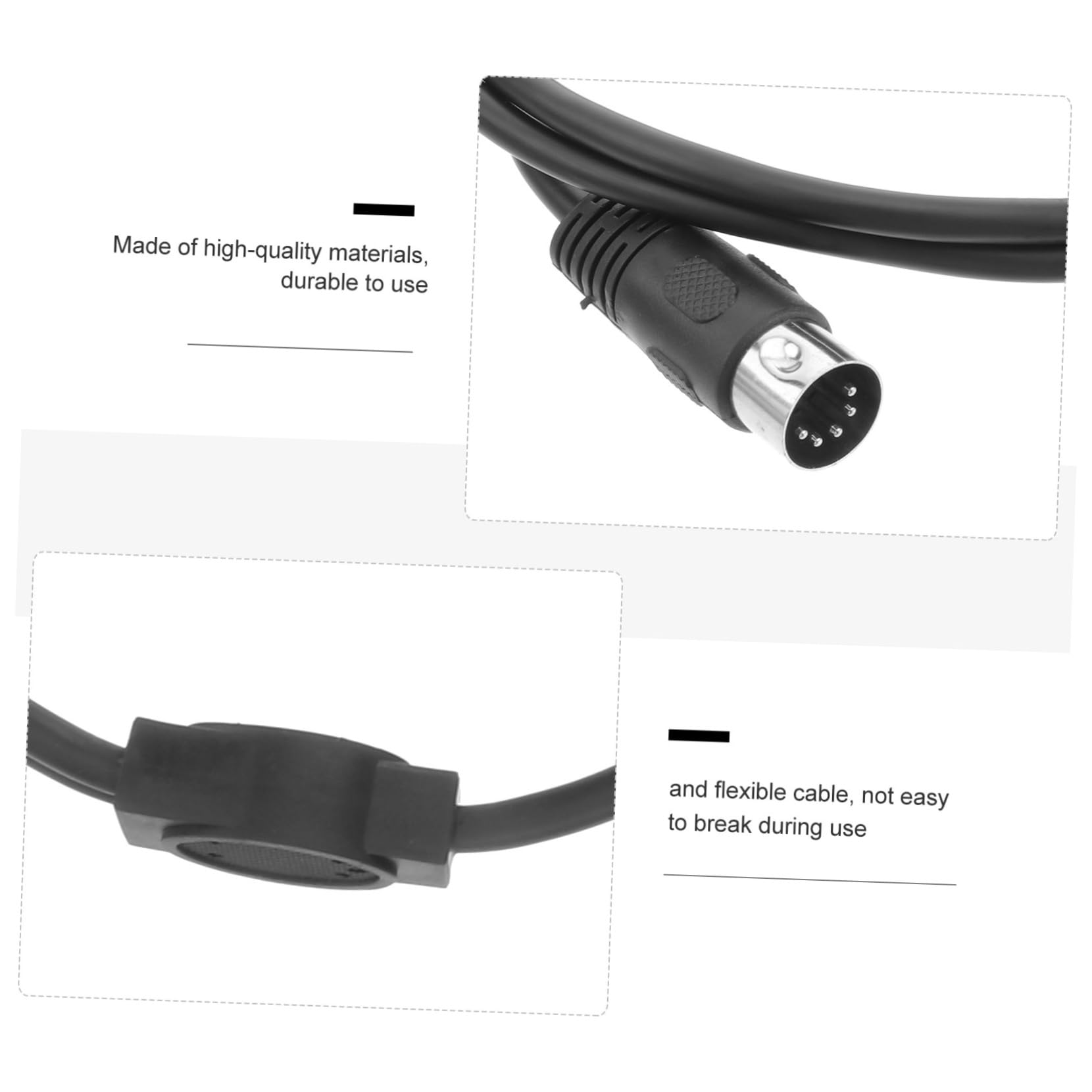 BESTonZON 3 Pezzi Diviso In Due Cavo Audio Adattatore Midi Cavo Din Splitter A 5 Pin Cavo Midi Y Splitter Cavo Splitter Midi Cavo Midi Maschio A Doppio Femmina Adattatore Din A 5 Pin