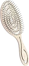 Lyrovo Organic Detangling Hair Brush for Women, Men & Children - Does not Pull on Hair - Straightening Brushes for Straight, Curly & Wet Hair (Cream)