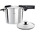 Fissler vitaquick/Pressure Cooker Set, (6.4 Quart), with Glass Lid, Stainless Steel, Cookware, Compatible with Induction, Gas, Electric Stovetops, Dishwasher Safe