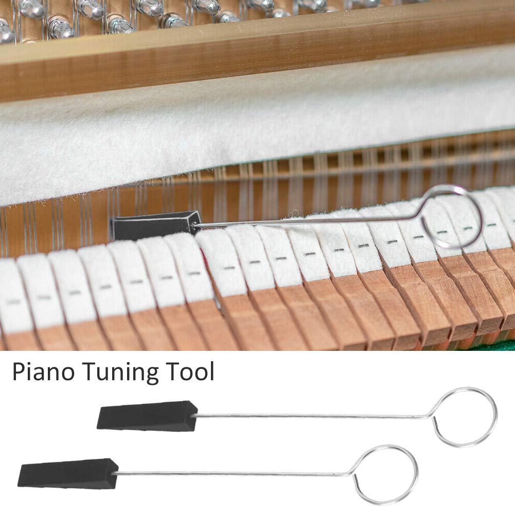 Kit Accordatura Pianoforte, 4 Pezzi Silenziamento Professionale, Strumenti Accordatura Completo, for Accordatori Professionisti, Scuole di Musica e Uso Domestico