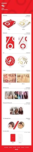 Miniatura 4 de Apink - Porcentaje% 8 Mini CD rojo Ver +80p PhotoBook+1p QR PhotoCard+1p Transparente PhotoCard+1p Tarjeta de Mensaje+Juego de tarjetas fotográficas