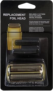 Replacement Foil and Cutter for Barberology Electric Shaver, Double Foil Shaver Replacement Head, Replacement Head for Baby-liss Pro FX Gold Shaver #FXRF2G