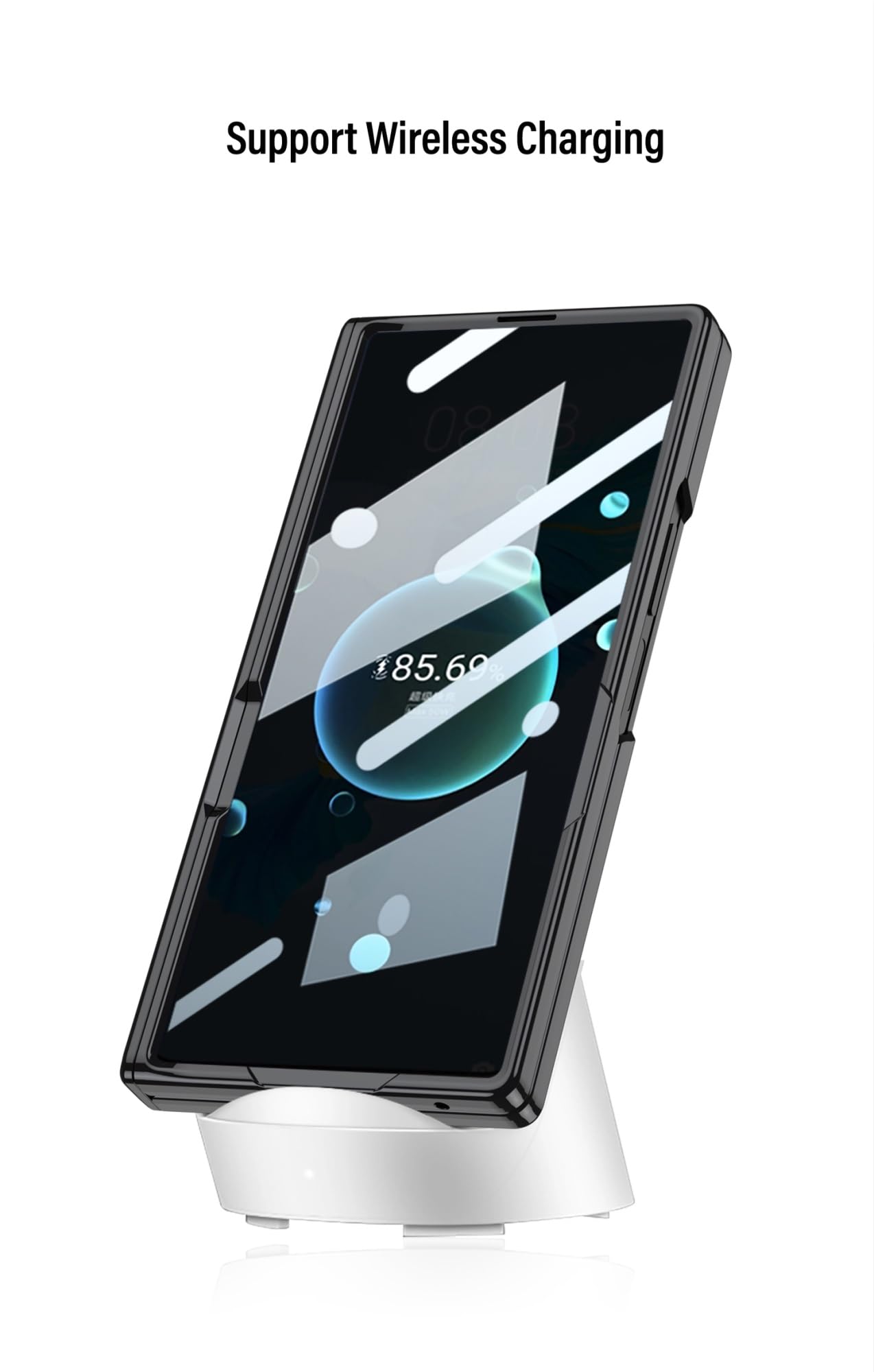Compatibile con Samsung Galaxy Z Fold 8 Ultra Hinge Case Full Cover Protezione Cerniera Rosa