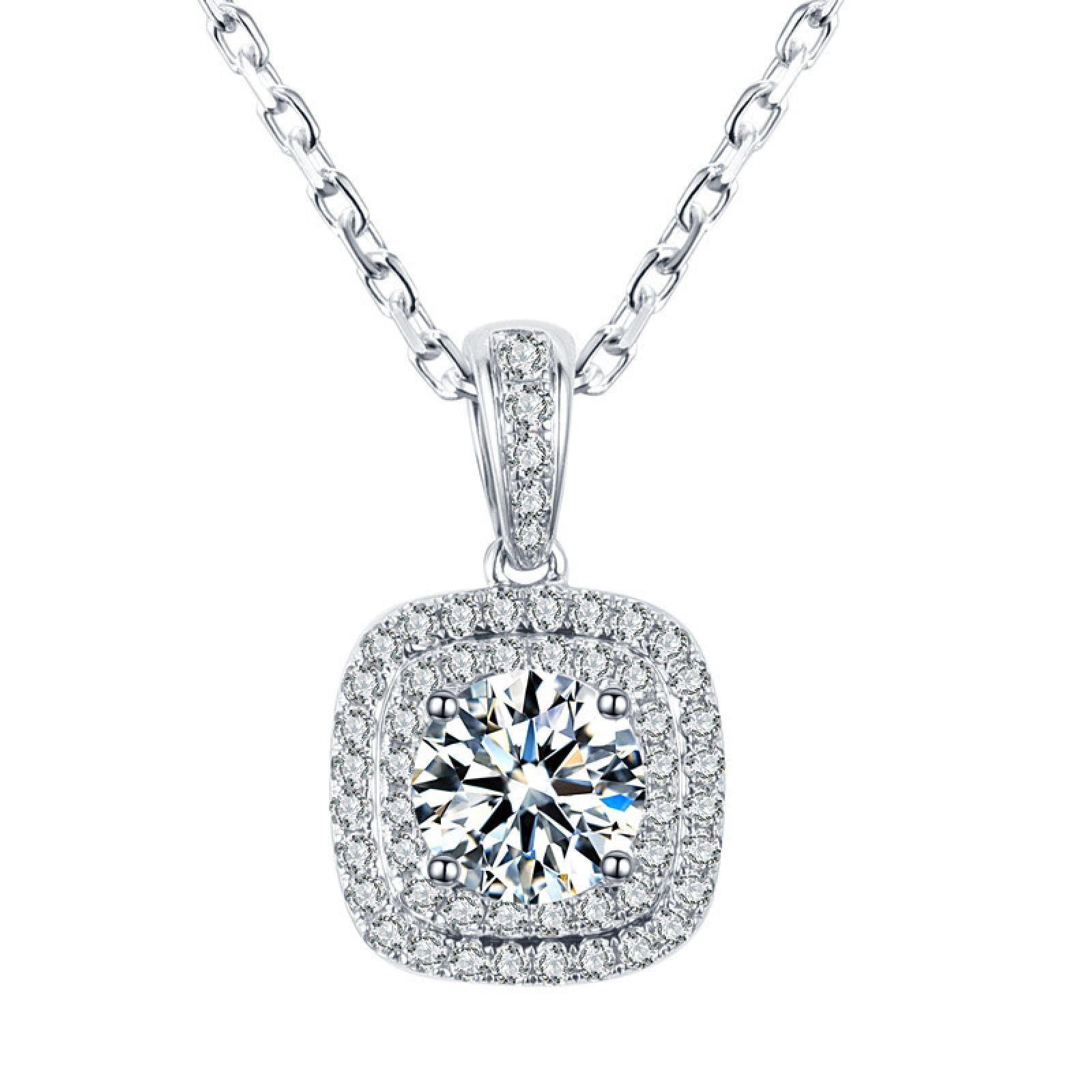Chaîne de collier coussin de luxe pour les femmes, bijou géométrique tendance - 6