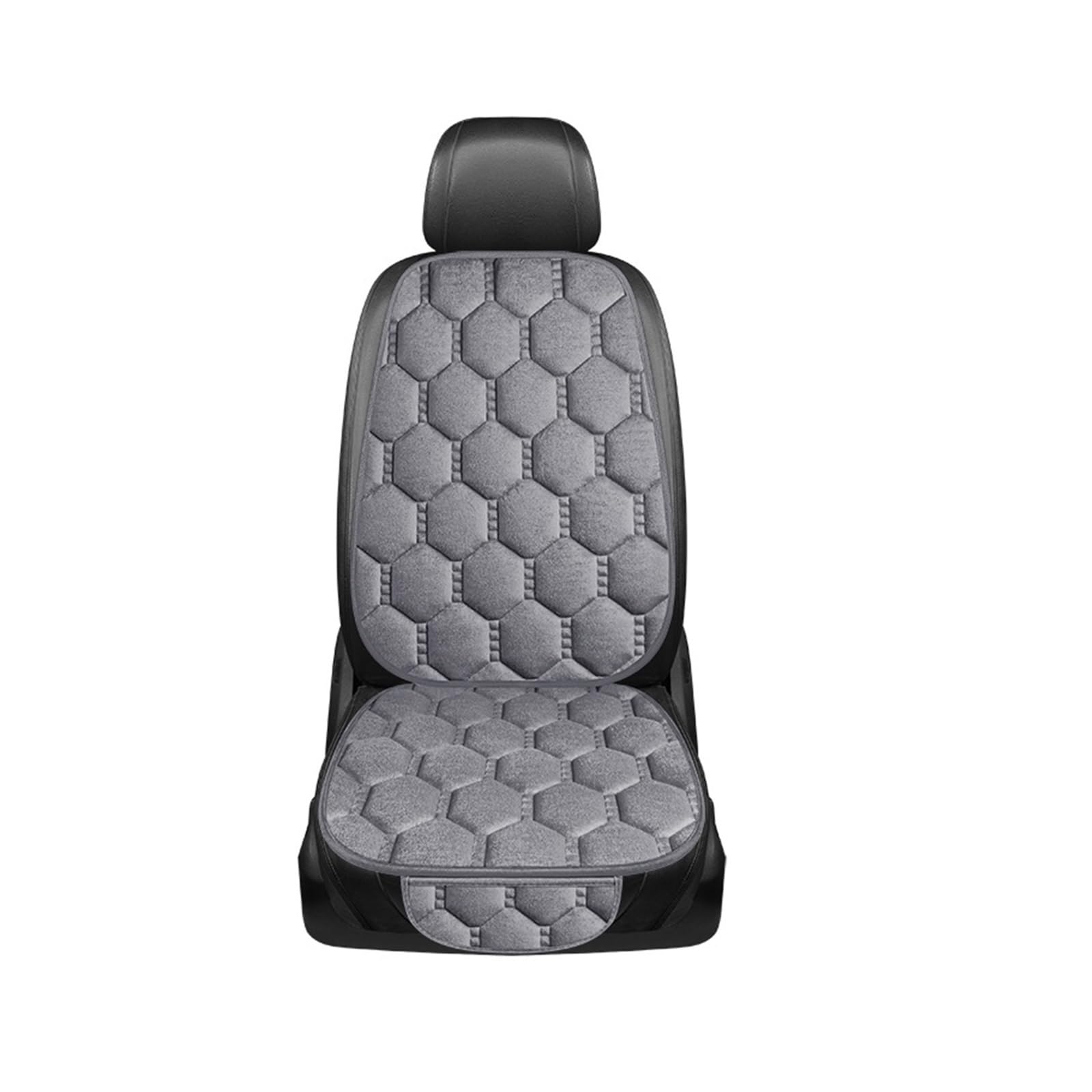 EDXNCVVM Winter Warm And Thick Velvet Car Chair Cushion Four Seasons Universal Single Chair Small Three Piece Plush Warm Five Chair Anti Sli(CRIMSON)