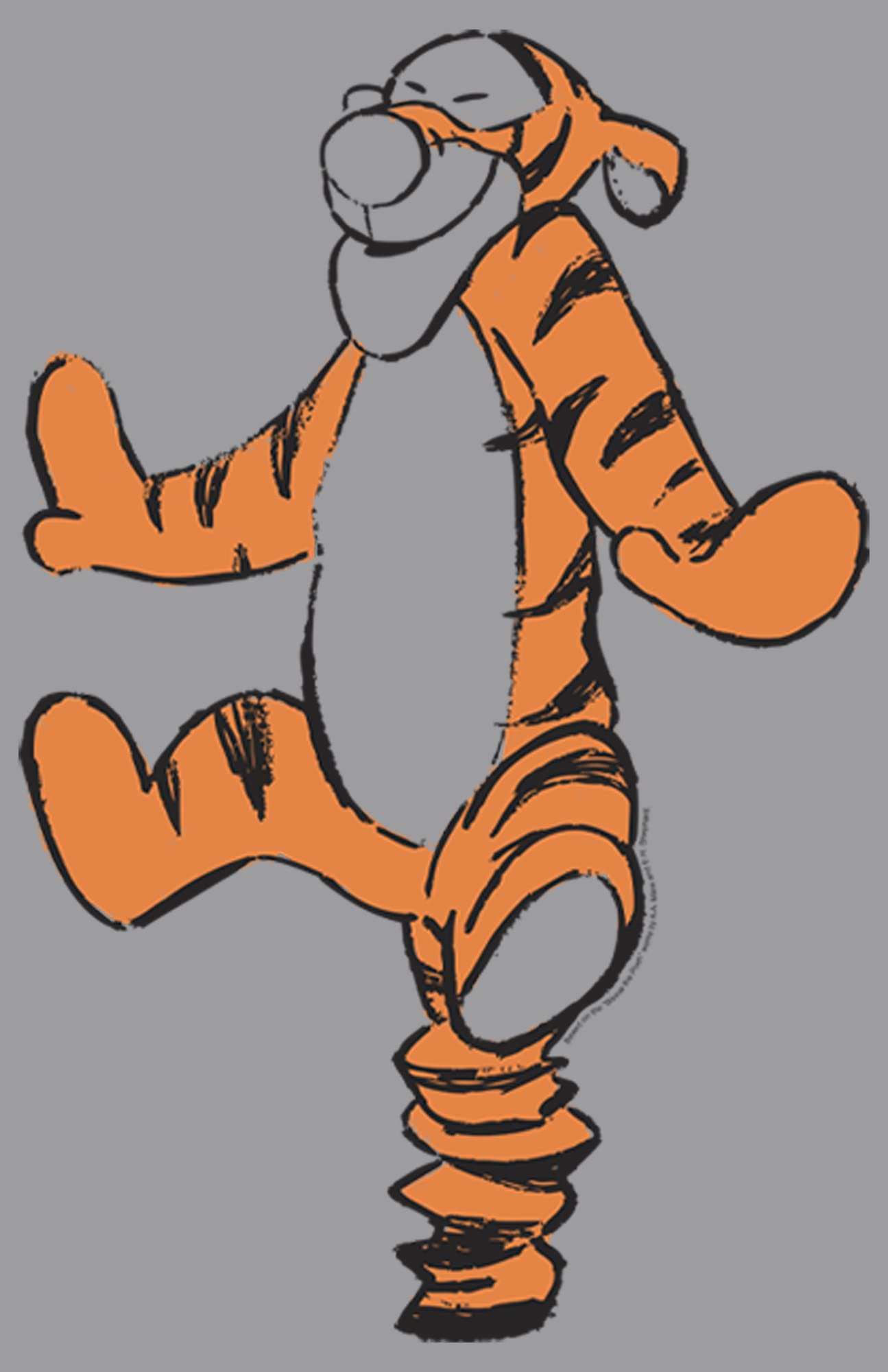 Disney Basic Sketch Tigger bluza z kapturem dla chłopców
