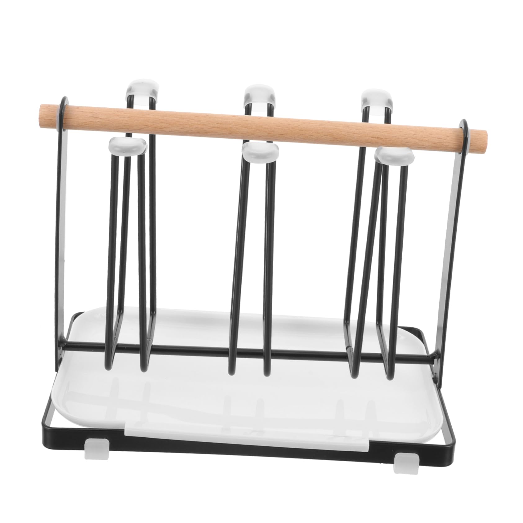 HOLIDYOYO Coffee Mug Display Rack Versatile Cup Holder Stand for Tea Cups Saucers Plates Sturdy Metal Construction for Home Kitchen Organization