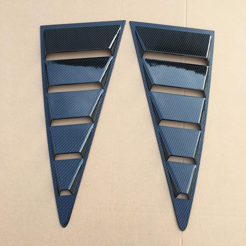 Pièces décoratives de Stores de Lunette arrière de Voiture pour A-u-d-i TT 2008-2014,Persiennes de fenêtre latérale arrière Accessoires,B-Glossy Black