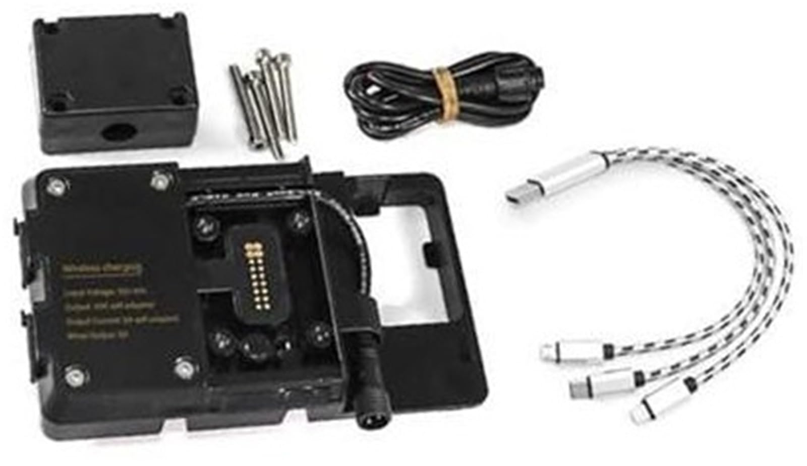 Uchwyt na telefon GPS Moto, do PAN, do AMERICA 1250 1250S 2021 2022 Uchwyt na telefon komórkowy Bezprzewodowa ładowarka USB Motos Nawigacja GPS Płyta Adapt Bracket Uchwyt na telefon motocyklow