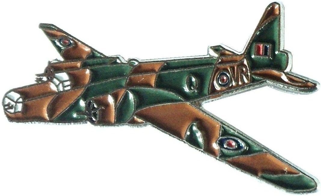 WW2 Vickers Wellington RAF Military Aircraft Metal Enamel Badge Brooch