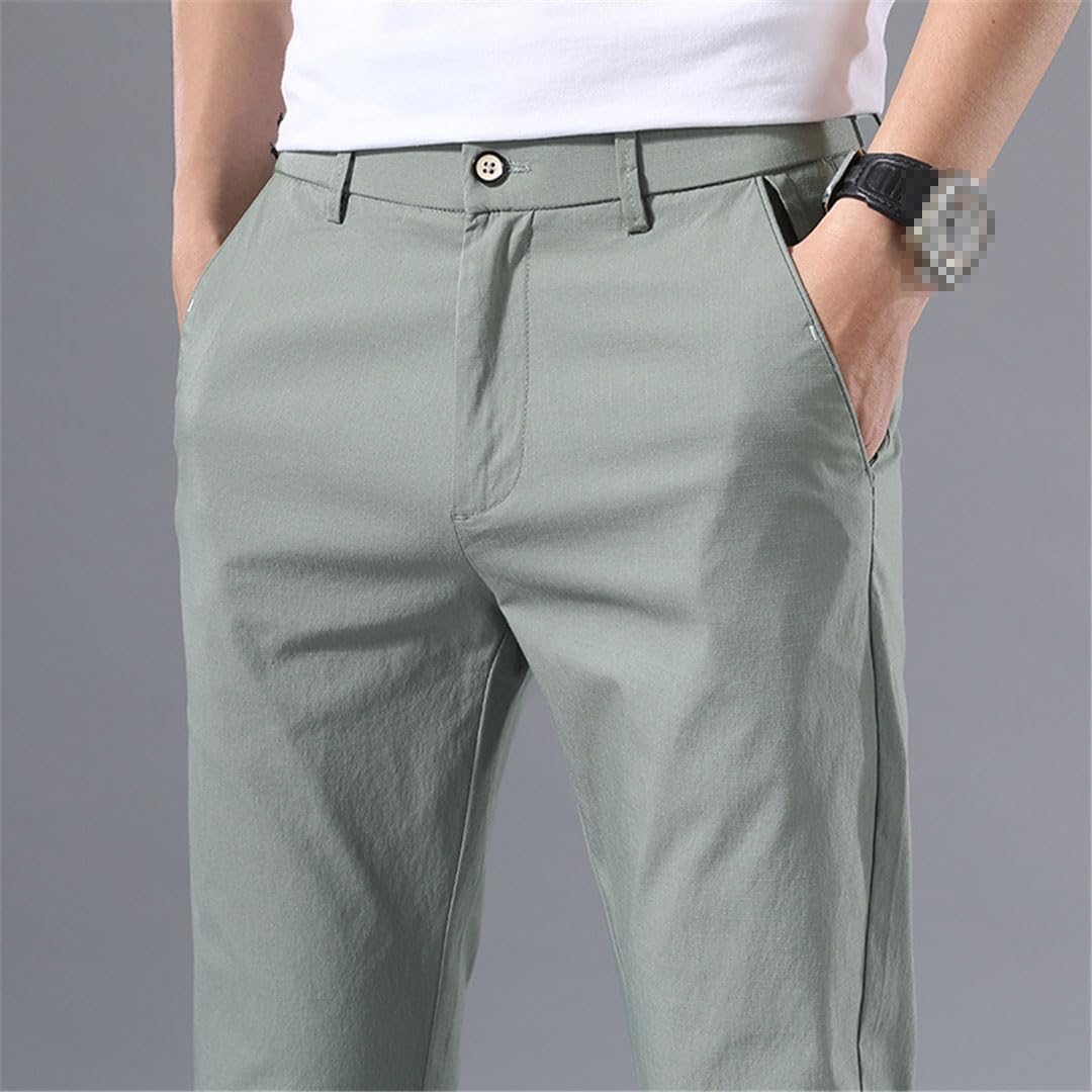 Vogrtcc Pantalones Casuales De Hombre Pantalones Formales De Negocios Rectos