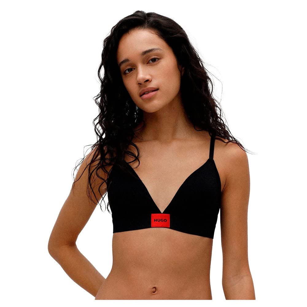Hugo Women's Black Boss Triangle Bra in Size 10, Sports Direct