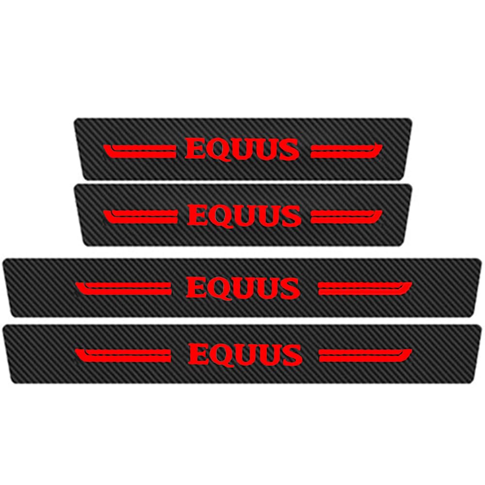 Sdyayfge A 4Pcs Kick Plates Car Door Sill Protector,For Hyundai Equus