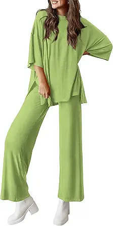 PRETTYGARDEN Two Piece Sets For Women Summer Fashion Lounge Matching Set 2025 Travel Vacation Airport Outfits Clothing