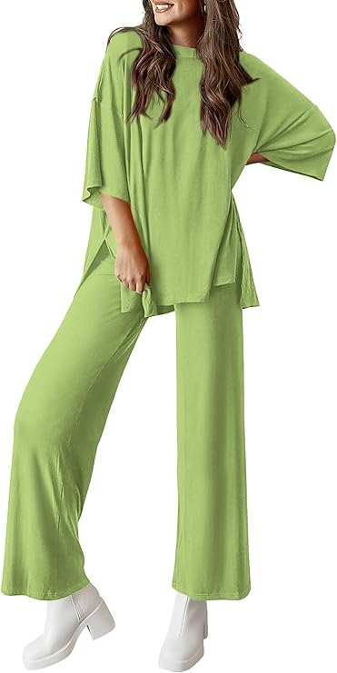 PRETTYGARDEN Two Piece Sets For Women Summer Fashion Lounge Matching Set 2025 Travel Vacation Airport Outfits Clothing