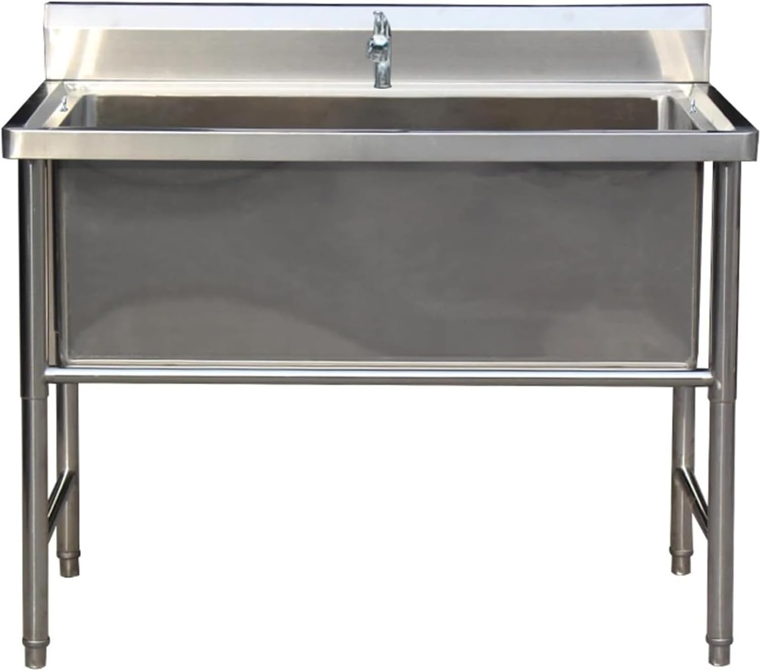 Large Dog Bathtub Dog Bathing Station for Home,Stainless Steel Professional Pet Dog Grooming Bath Tub,Pet Washing Station Sink Shower,Small Dog Washing Station(120cm/47.2in)