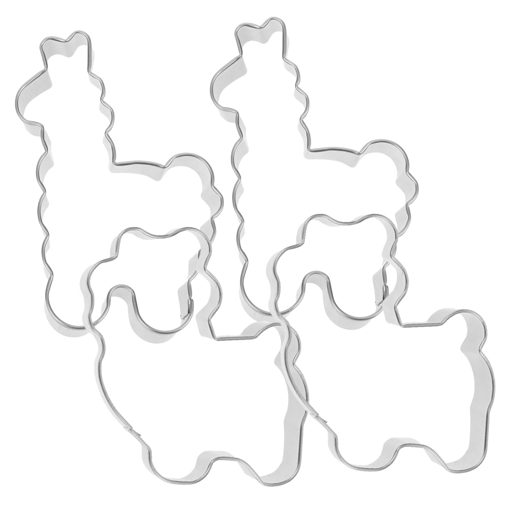4piezas Cortador De Galletas Inoxidable Molde Para Galletas Decoración De Pasteles