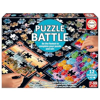 Educa - Puzzle Battle Paisajes, Juego de Mesa Familiar, Una auténtica Batalla de Piezas, Sé el Primero en completar tu Puzzle, a Partir de 7 años (20121) | Ya disponible en tu tienda friki favorita! En mundofriki.es! Educa - Puzzle Battle Paisajes, Juego de Mesa Familiar, Una auténtica Batalla de Piezas, Sé el Primero en completar tu Puzzle, a Partir de 7 años (20121) | Ya disponible en tu tienda friki favorita! En mundofriki.es!