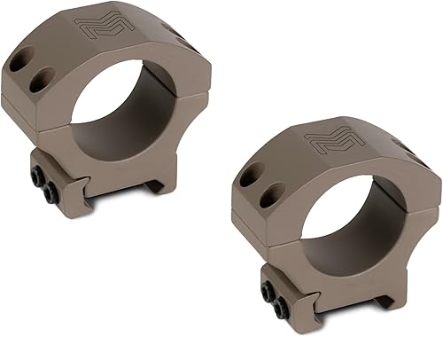 Miniatura 7 de Monstrum Anillos de mira Picatinny de precisión  1 pulgada de diámetro  Tierra oscura plana