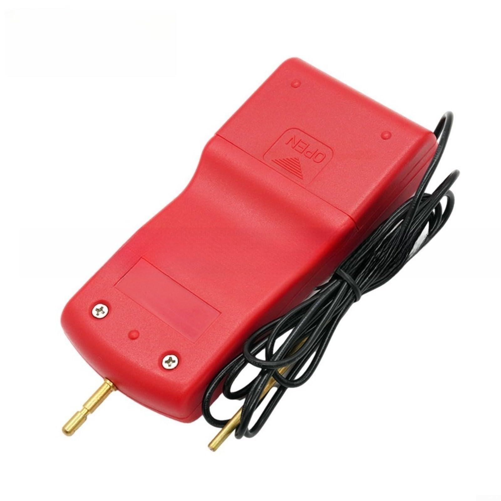 Tester elettrico per recinzioni con retroilluminazione | Misura fino a 15000 V per bovini e pecore, alloggiamento robusto per pascoli, tester di tensione rosso