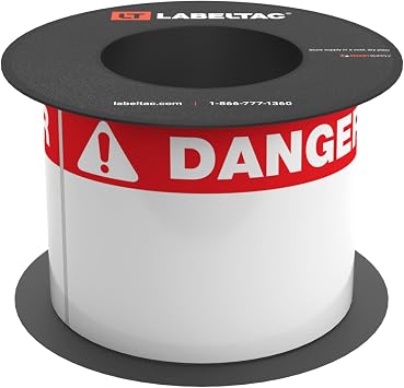 LT9 Die-Cut Danger OSHA Header Roll - 4" x 6" [200 Labels]
