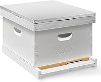 Vista 3 de Honey Keeper Kit de colmena de iniciación (1 cuerpo de colmena profunda) con suministros esenciales para principiantes Kit de herramientas