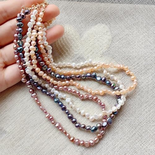 Collier de perles d'eau douce naturelles, le cadeau baroque idéal pour elle