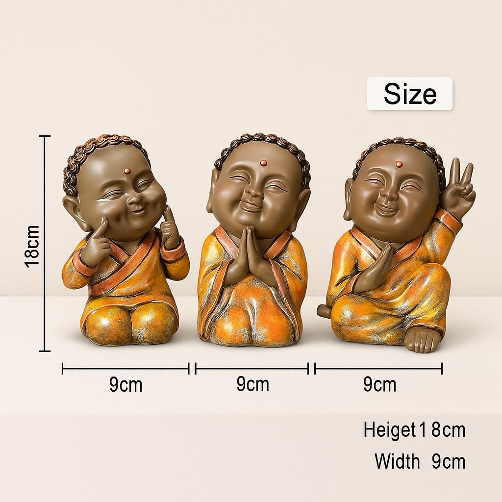 Cute Baby Buddha Figurines - Uplift Your Home -4