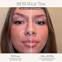 Vista 3 de Laura Mercier Polvo de ajuste suelto translúcido, control de brillo las 24 horas, acabado mate suave, impregnado con vitaminas C+ E, uso duradero