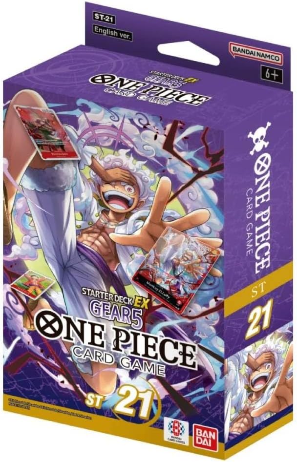 One Piece TCG Starter Deck EX: Gear 5 (ST21) - 51 Cards, Sleeves, Bonus Pack