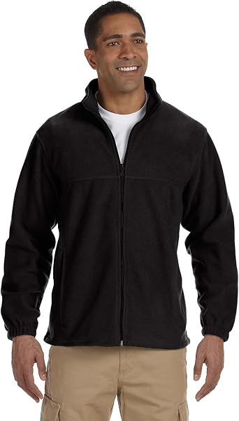 Harriton M990 Mens Fleece Black Medium