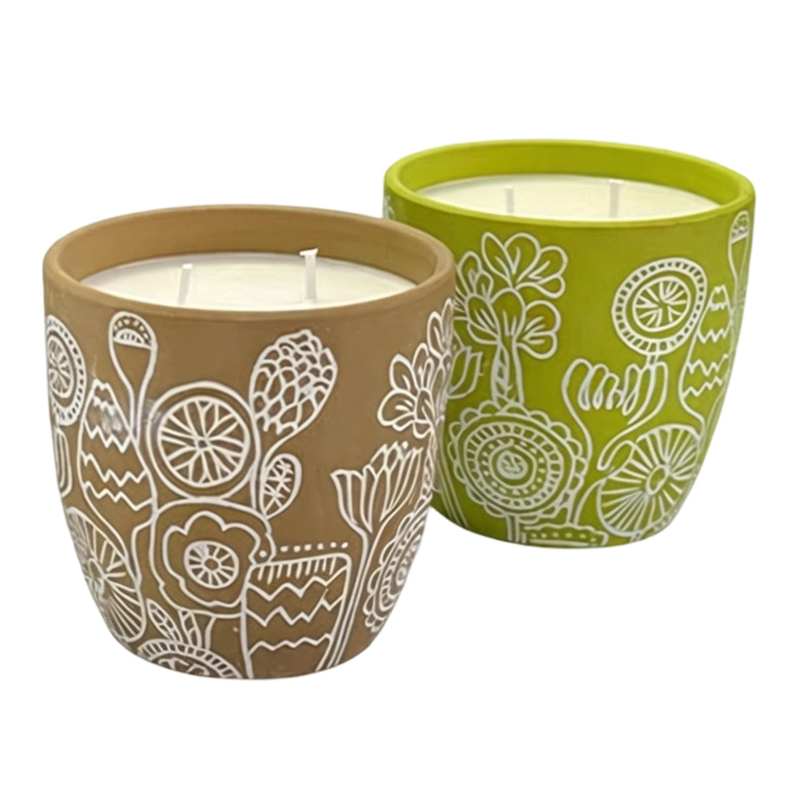 Whoasyst 2 Pack Aromatherapies Natural Soybean Waxes Blend with Ceramic Container for Relaxation and Home Fragrances Decorative Soyabean Scented