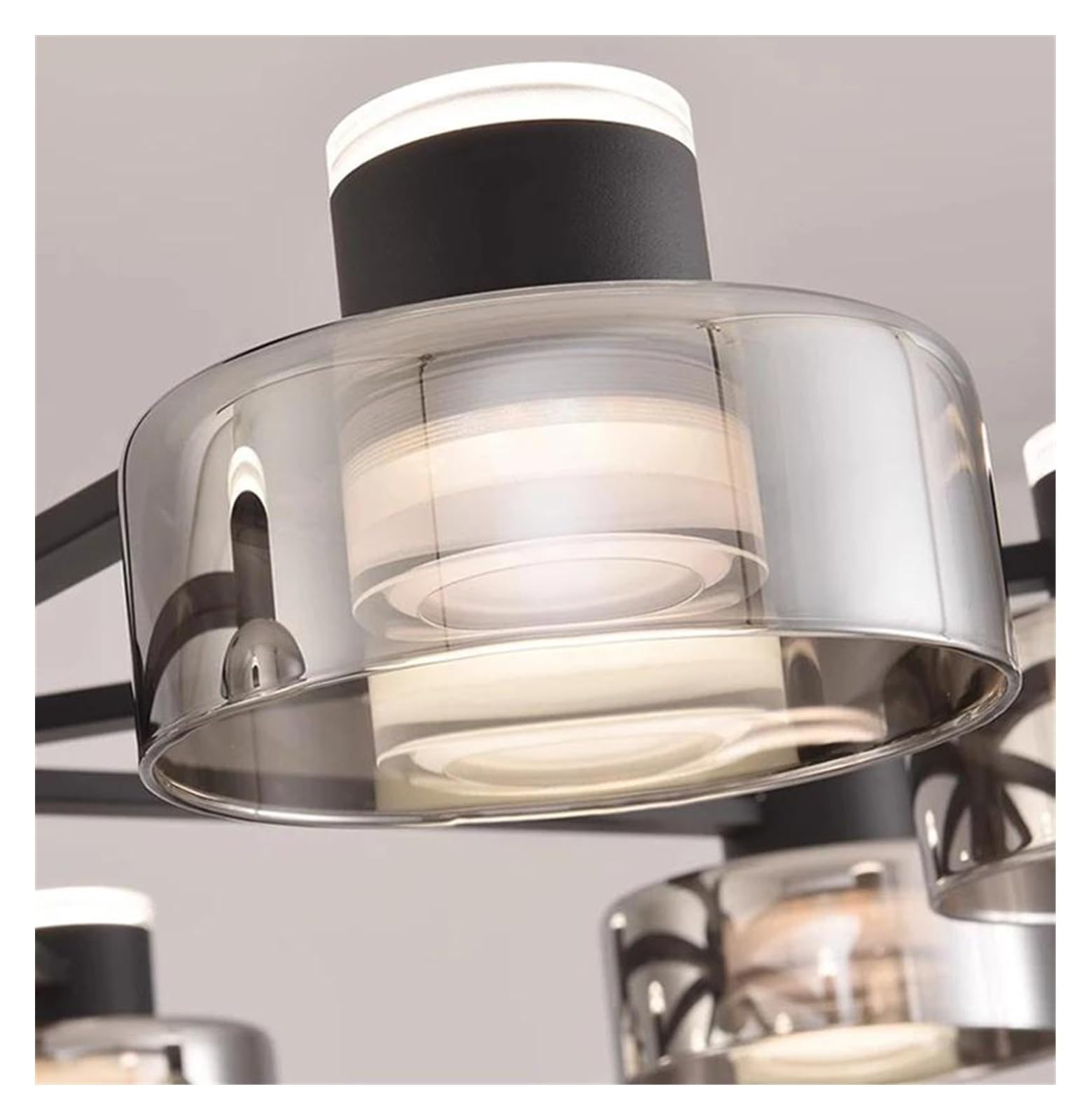 Generico Luce sospesa, Decorazioni for la casa moderne Luci a LED Lampade a sospensione for soggiorno Lampadari for sala da pranzo Luce a Illuminazione for interni(RC remote dimming,10 heads)