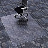 FuturHydro Office Chair Mat for Carpet, 46" x 60" Clear Office Home Floor Protector Mat, Transparent