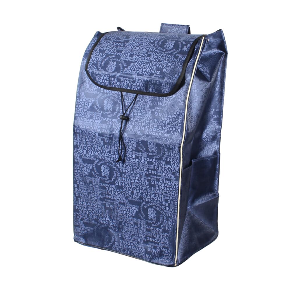 lmoikesz Stylish Shopping Bag Combination Of Fashion And Functionality Convenient Cloth Shopping Cart Replacement Replacement Bag, dark blue
