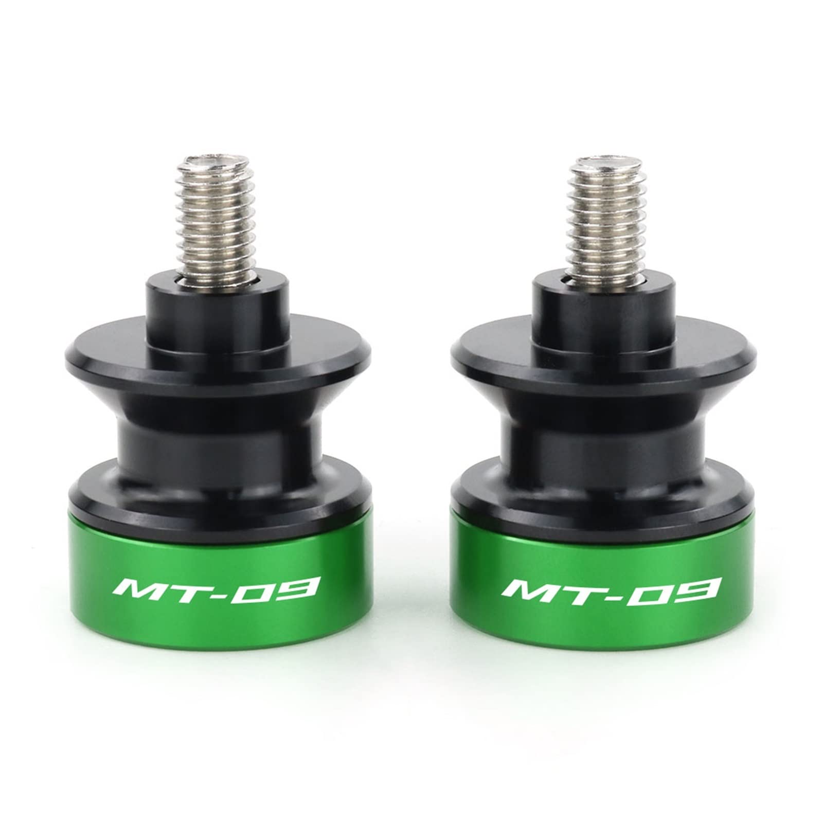 Slider de bras oscillant M6 vert en aluminium pour Yamaha MT et FZ-09